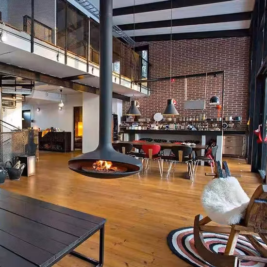 유럽의 인기있는 공장은 나무 벽난로를 직접 공급합니다.