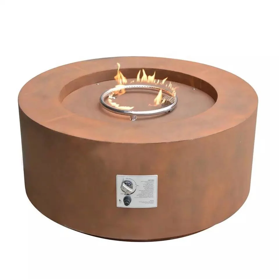 Low Maintenance Garden Decoration Round Iron Corten Steel Fire Pit