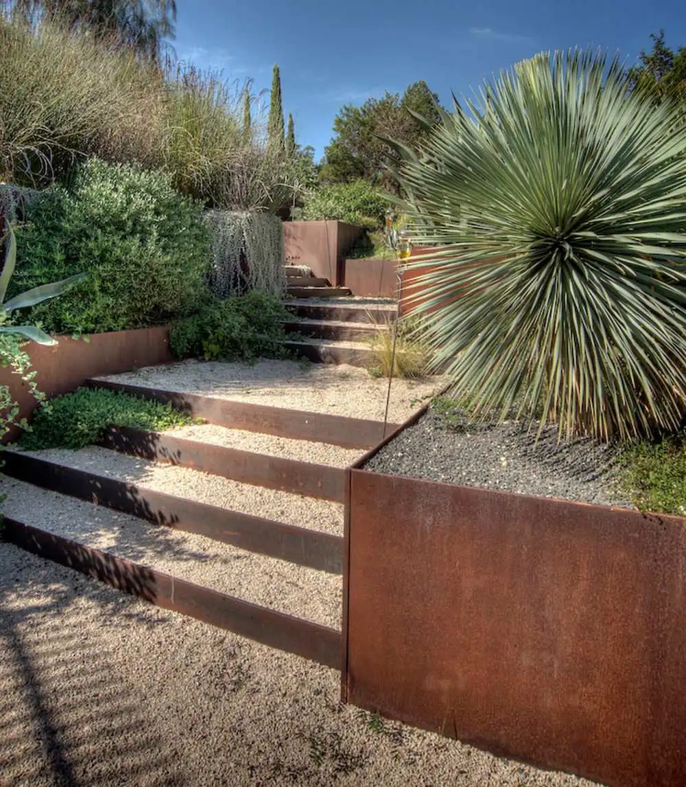 Corten Metal Rusty Garden Edging