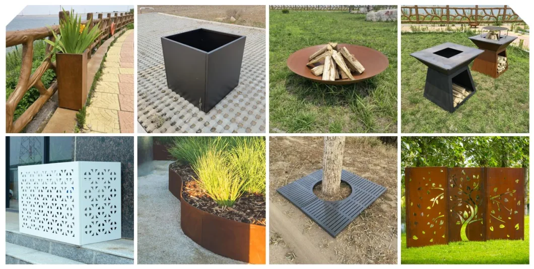 Factory Price Barbecue Plate Corten Steel Metal Practical Fire Pit