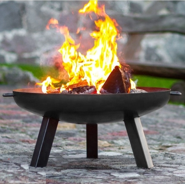 Free Standing Corten Steel Brazier Fire Pit Metal Fire Burner